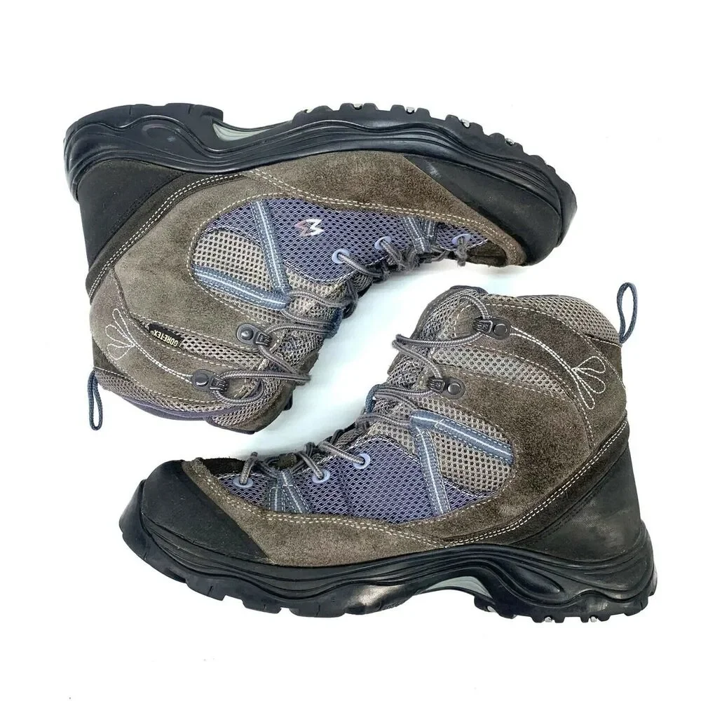 Garmont Gore-Tex Vibram Soles Womens Hiking Boots Grey/Blue Sz 6